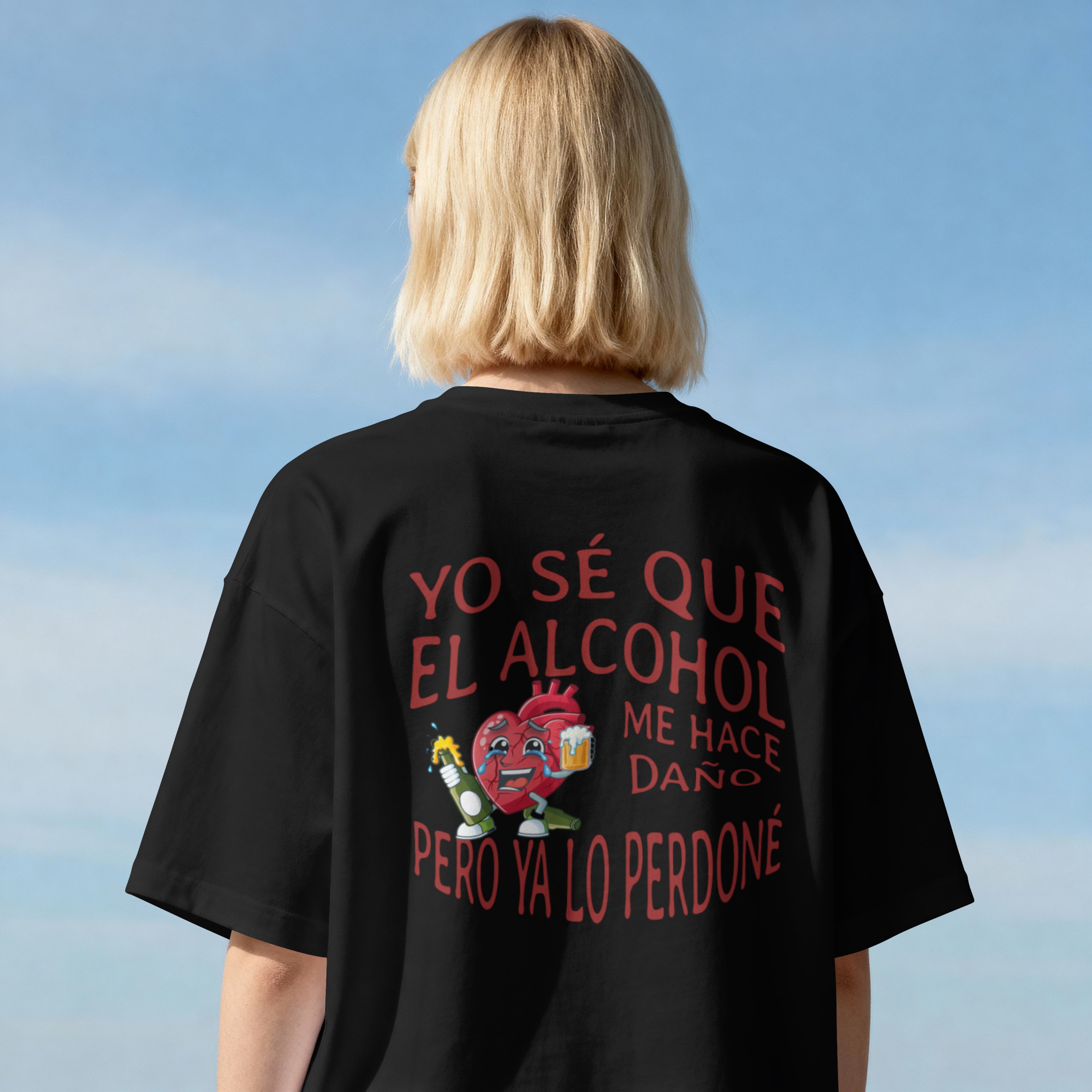 YO SE QUE EL ALCOHOL ME HACE DAÑO PERO YA LO PERDONE - T-Shirt