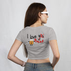 I love <you> Beer - Crop Top