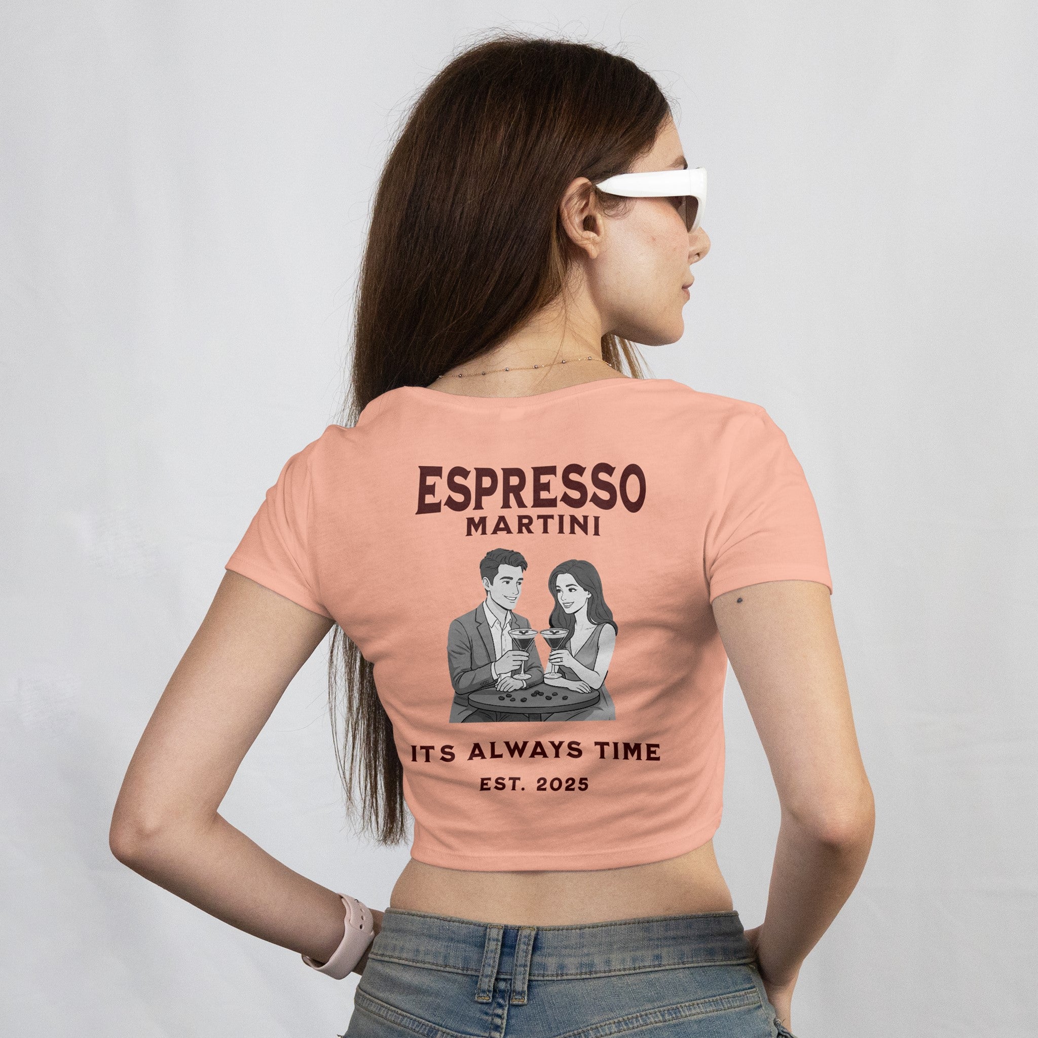 ESPRESSO MARTINI... IT'S ALWAYS TIME. EST. 2025 - Crop Top