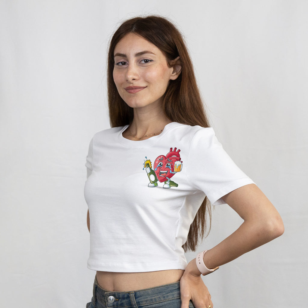 YO SE QUE EL ALCOHOL ME HACE DAÑO PERO YA LO PERDONE - Crop Top