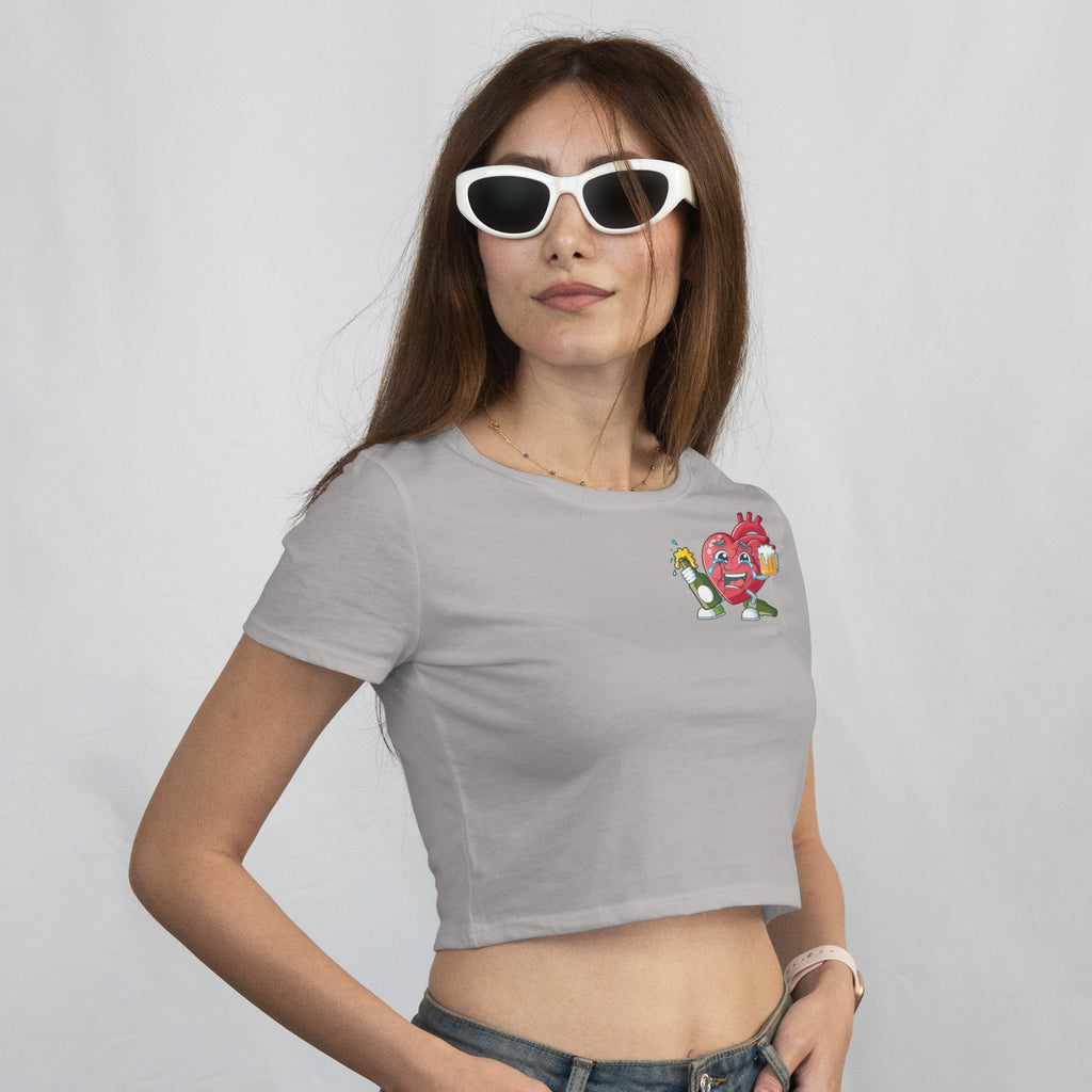 YO SE QUE EL ALCOHOL ME HACE DAÑO PERO YA LO PERDONE - Crop Top