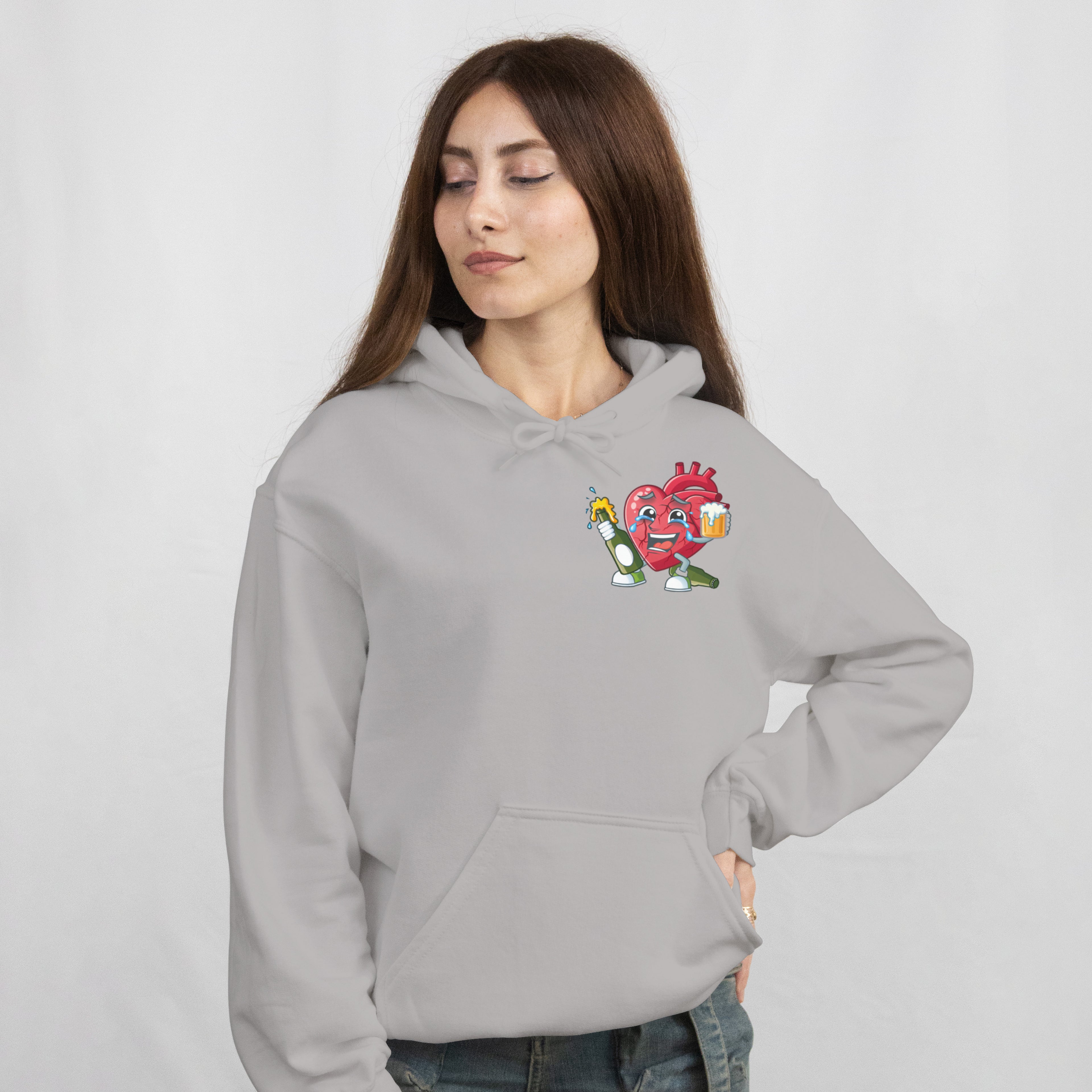 YO SE QUE EL ALCOHOL ME HACE DAÑO PERO YA LO PERDONE - Hoodie