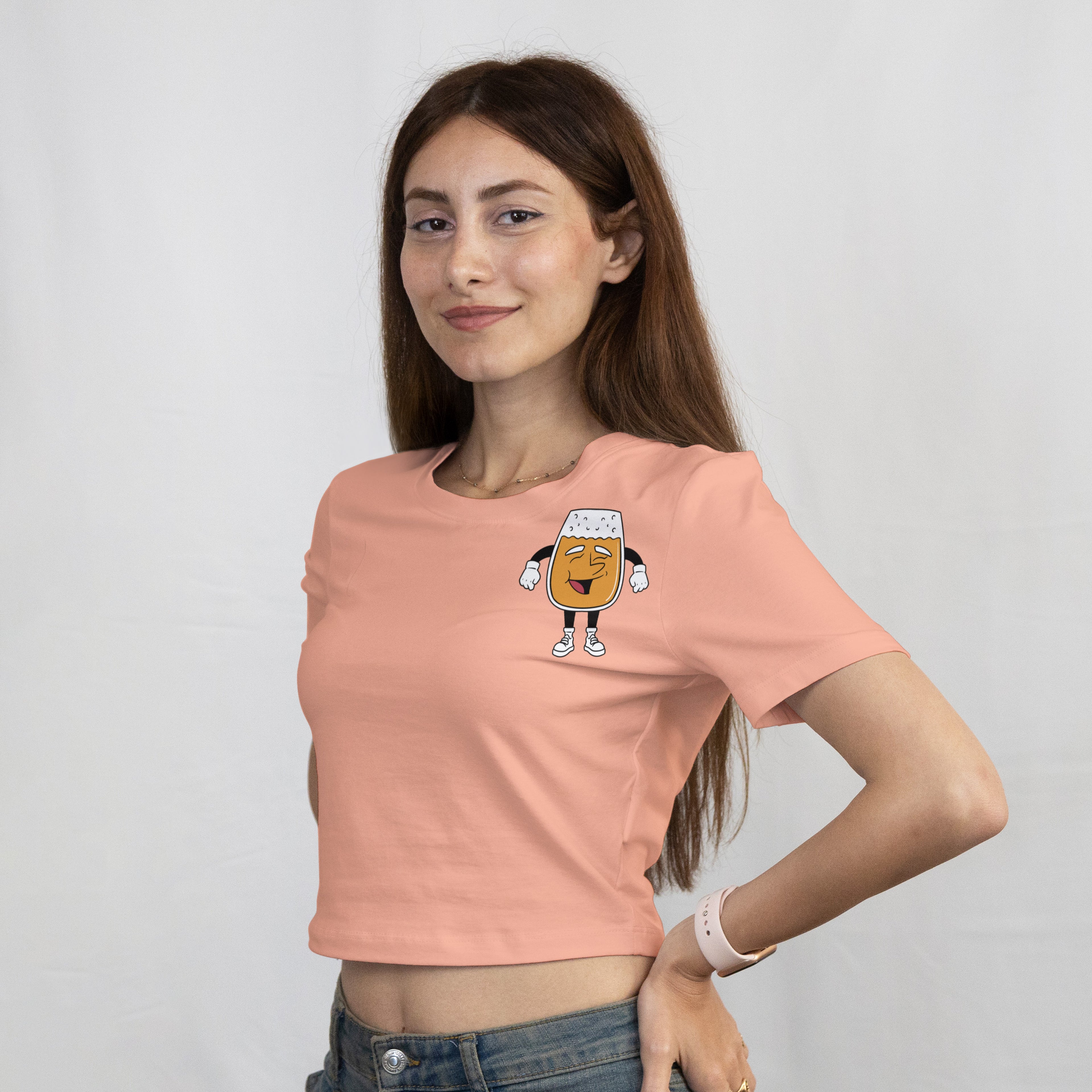 I love <you> Beer - Crop Top