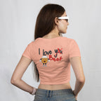 I love <you> Beer - Crop Top