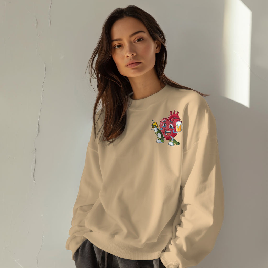 YO SE QUE EL ALCOHOL ME HACE DAÑO PERO YA LO PERDONE - Sweatshirt