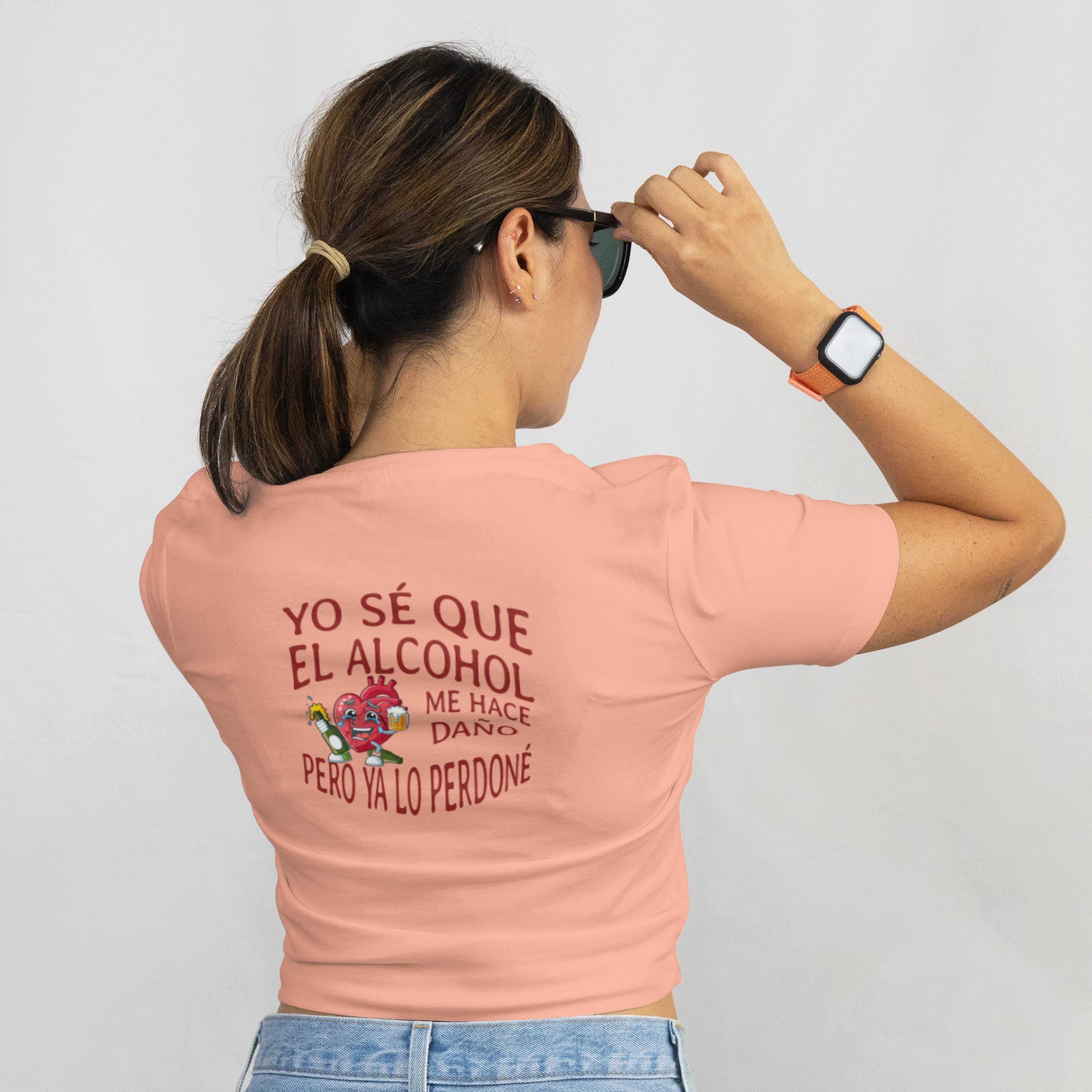 YO SE QUE EL ALCOHOL ME HACE DAÑO PERO YA LO PERDONE - Crop Top