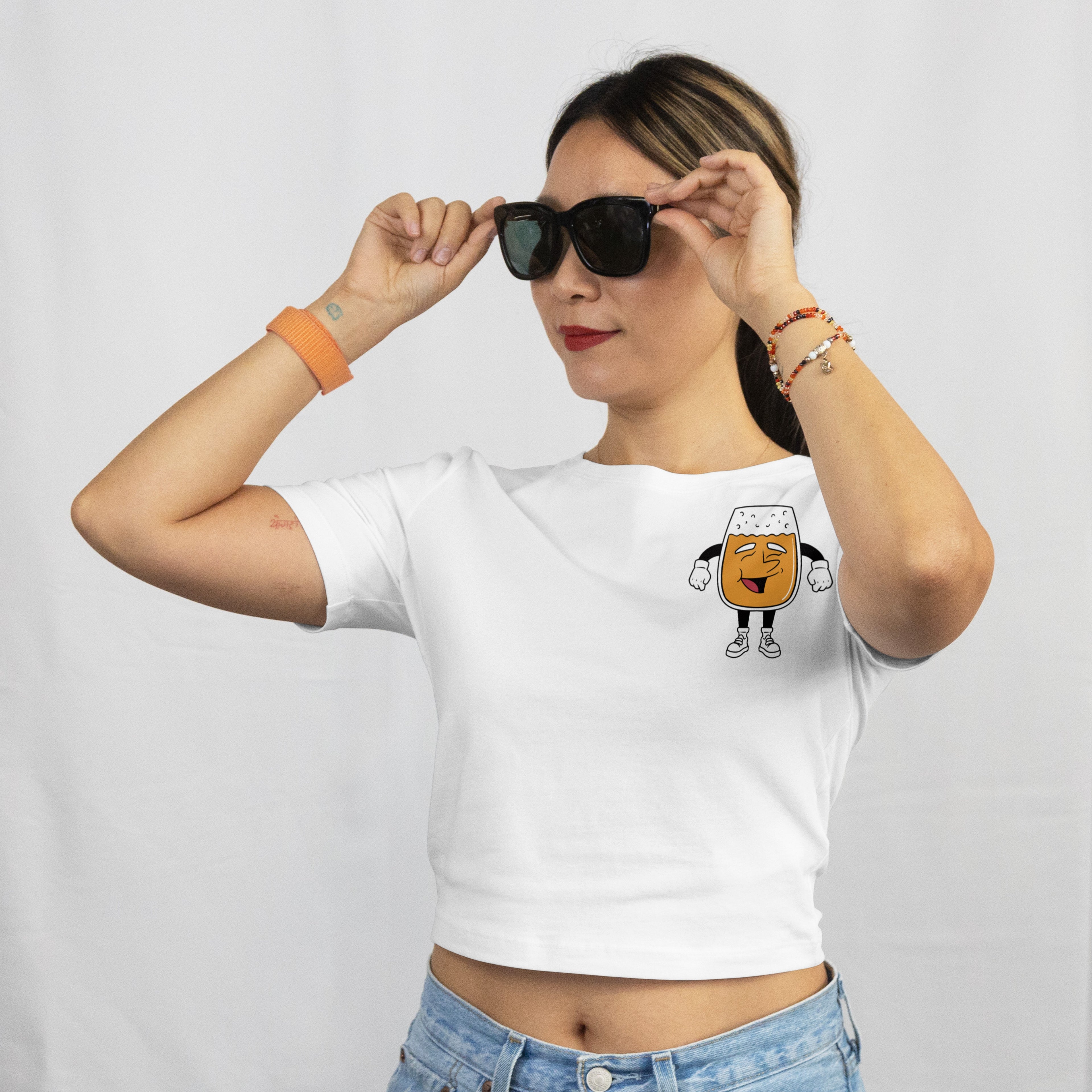 I love <you> Beer - Crop Top